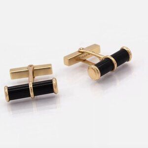 Tiffany & Co. Cuffs Black Onyx in 14K Yellow Gold